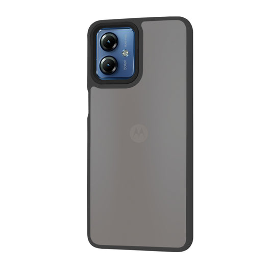 Hoes voor Motorola Moto G14, Techsuit, HaloFrost, Zwart