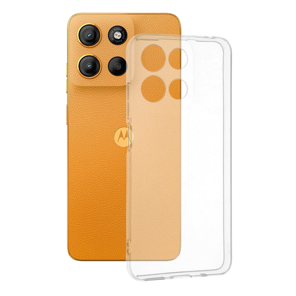 Hoes voor Motorola Moto G15 / G15 Power, Techsuit, Clear, Transparant