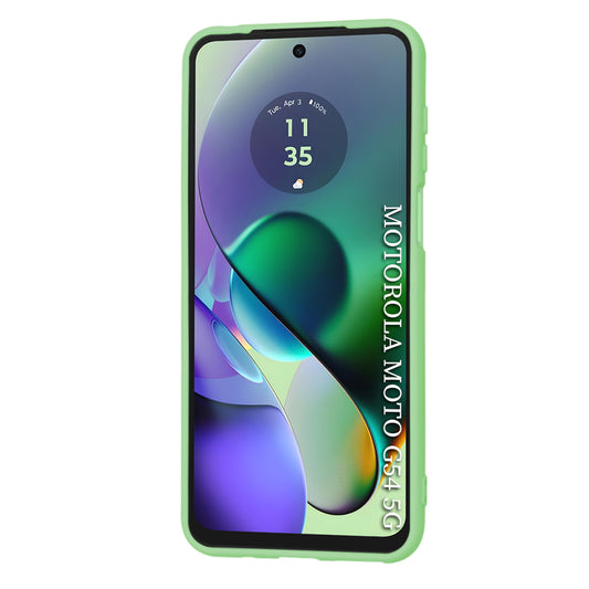 Hoes voor Motorola Moto G54, Techsuit, SoftFlex, Lichtgroen