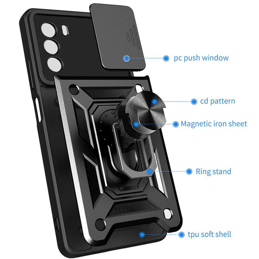 Case for Motorola Moto G62 5G, Techsuit, CamShield, Black
