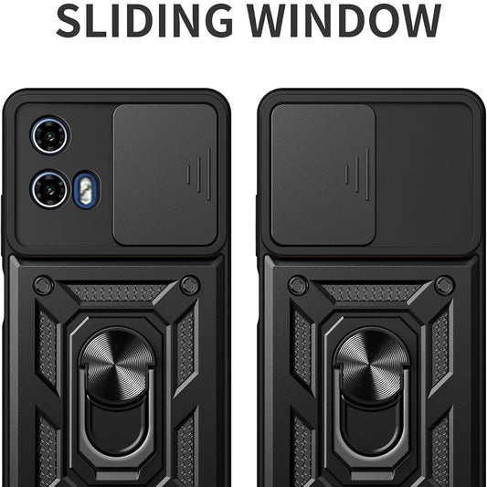 Hoes voor Motorola Moto G67 Power / G57 Power, Techsuit, CamShield, Zwart