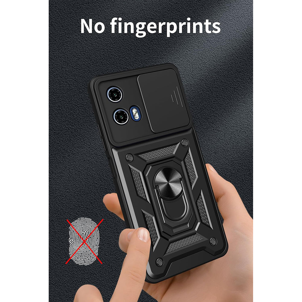 Hoes voor Motorola Moto G67 Power / G57 Power, Techsuit, CamShield, Zwart