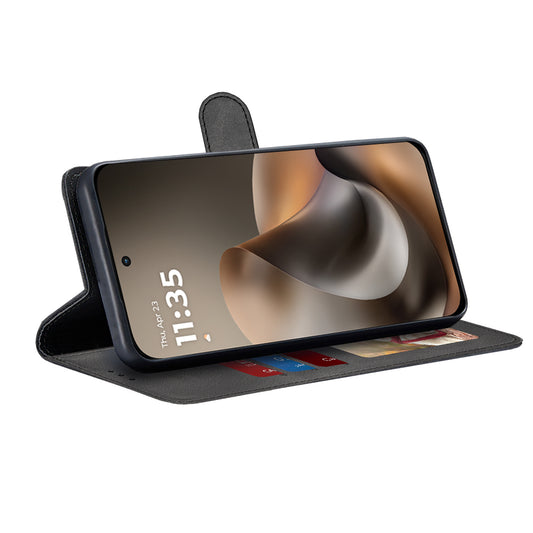 Hoes voor Motorola Moto G77 / G67, Techsuit, Diary Book, Zwart