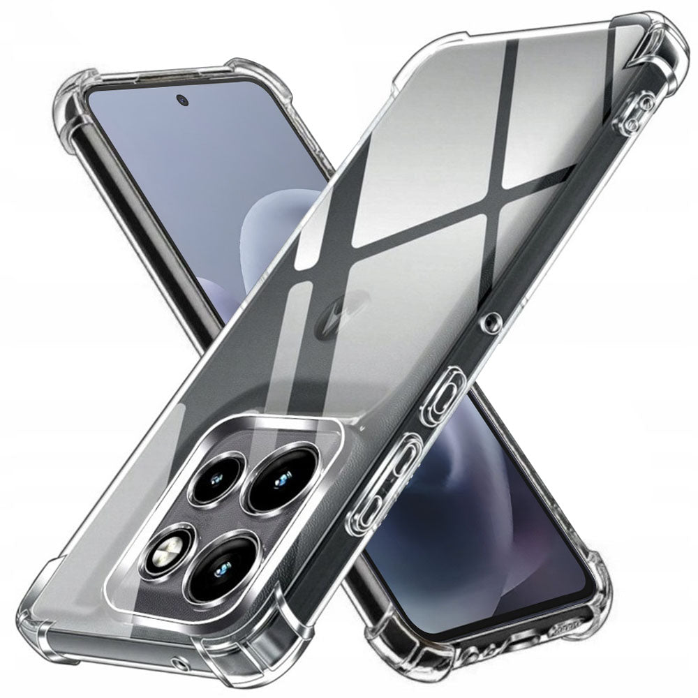 Hoes voor Motorola Moto G86 Power, Techsuit, Schokbestendig Transparant