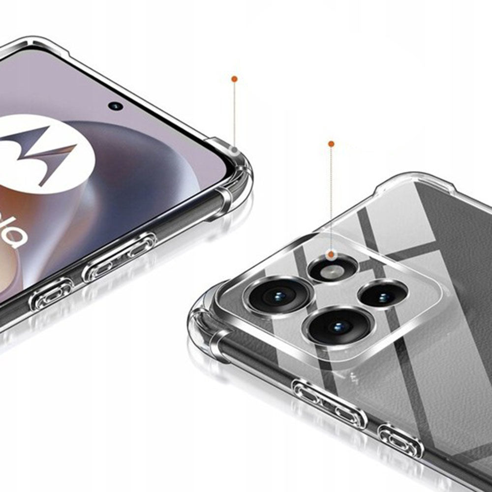 Hoes voor Motorola Moto G86 Power, Techsuit, Schokbestendig Transparant