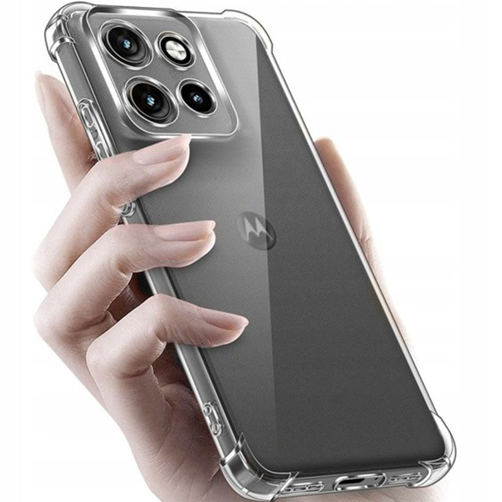 Hoes voor Motorola Moto G86 Power, Techsuit, Schokbestendig Transparant