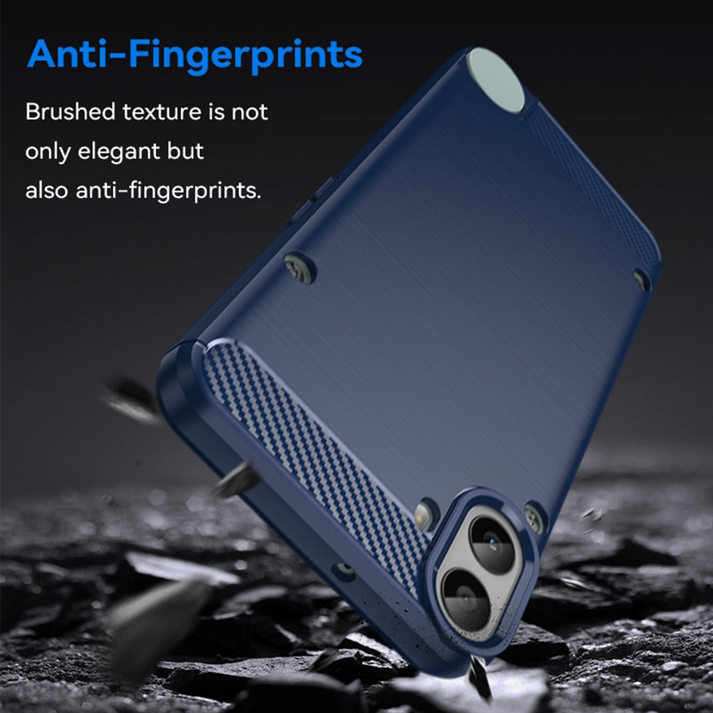 Hoes voor Nothing CMF Phone 1, Techsuit, Carbon, Blauw