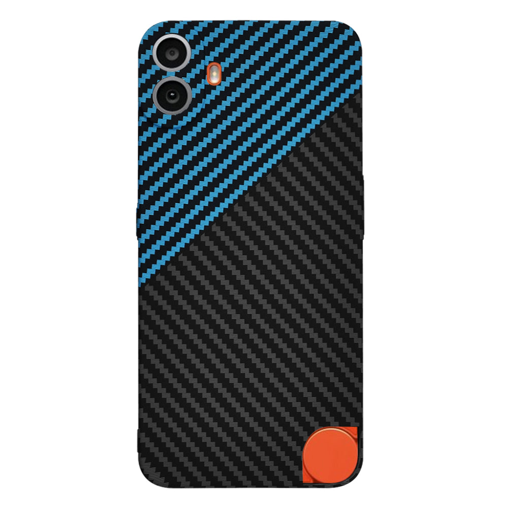 Hoes voor Nothing CMF Phone 1, Techsuit, Carbonite FiberShell, Zwart Blauw