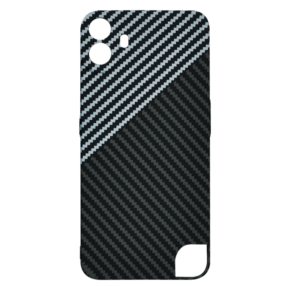 Hoes voor Nothing CMF Phone 1, Techsuit, Carbonite FiberShell, Zwart Grijs