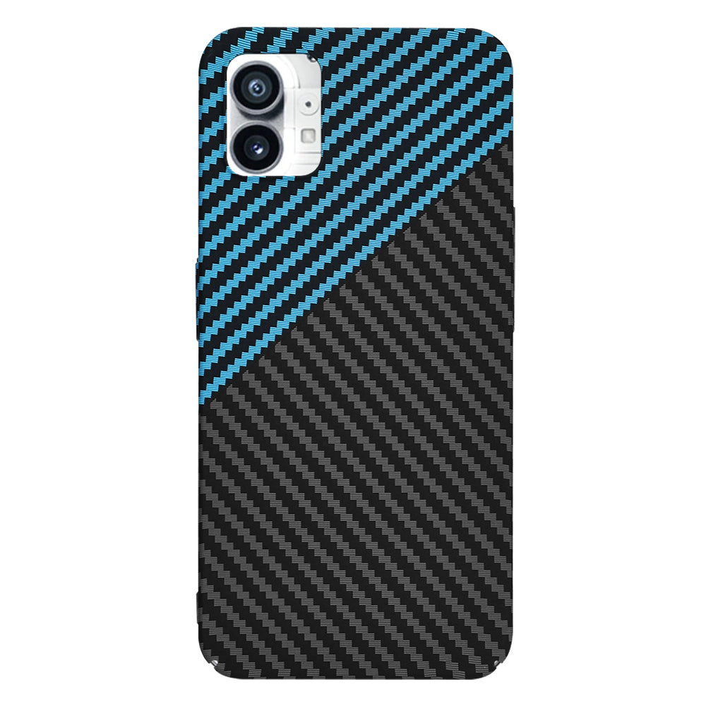 Hoes voor Nothing Phone (1), Techsuit, Carbonite FiberShell, Zwart Blauw