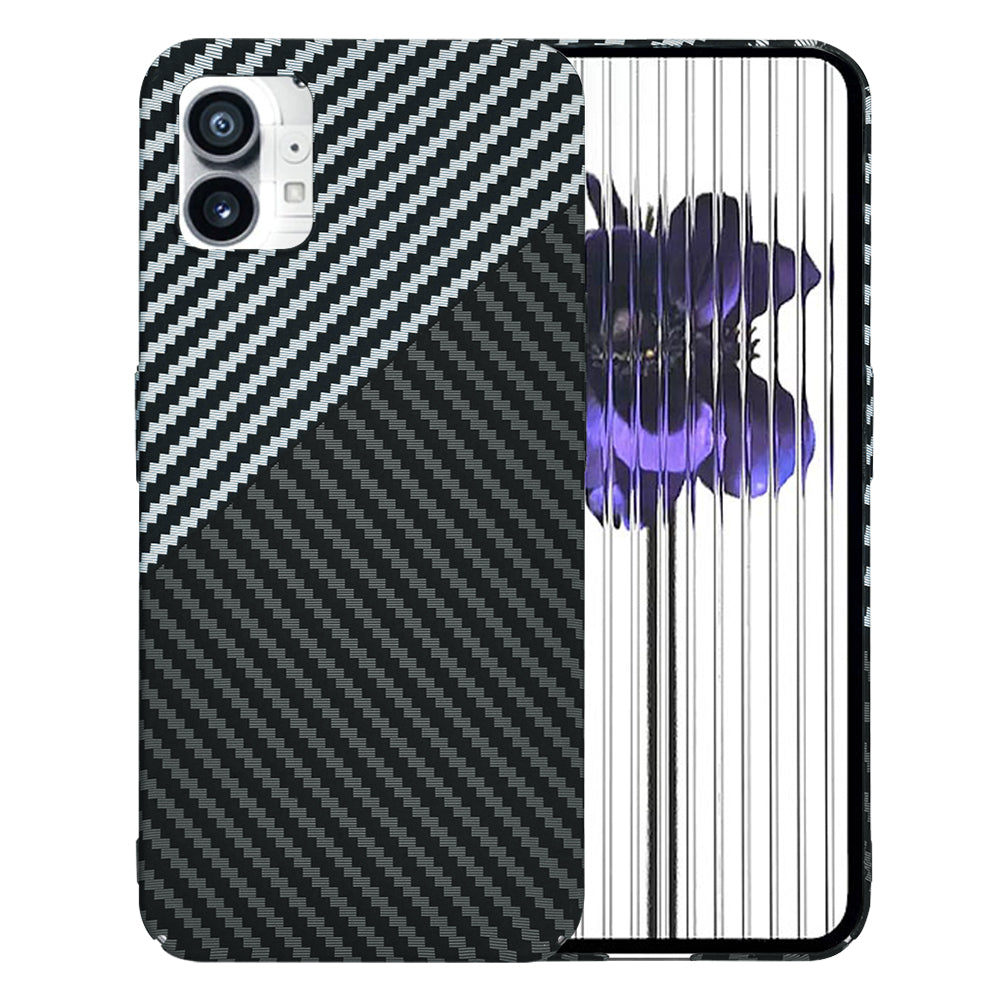 Hoes voor Nothing Phone (1), Techsuit, Carbonite FiberShell, Zwart Grijs