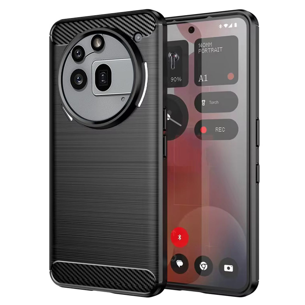 Hoes voor Nothing Phone (3a) Pro, Techsuit, Carbon, Zwart