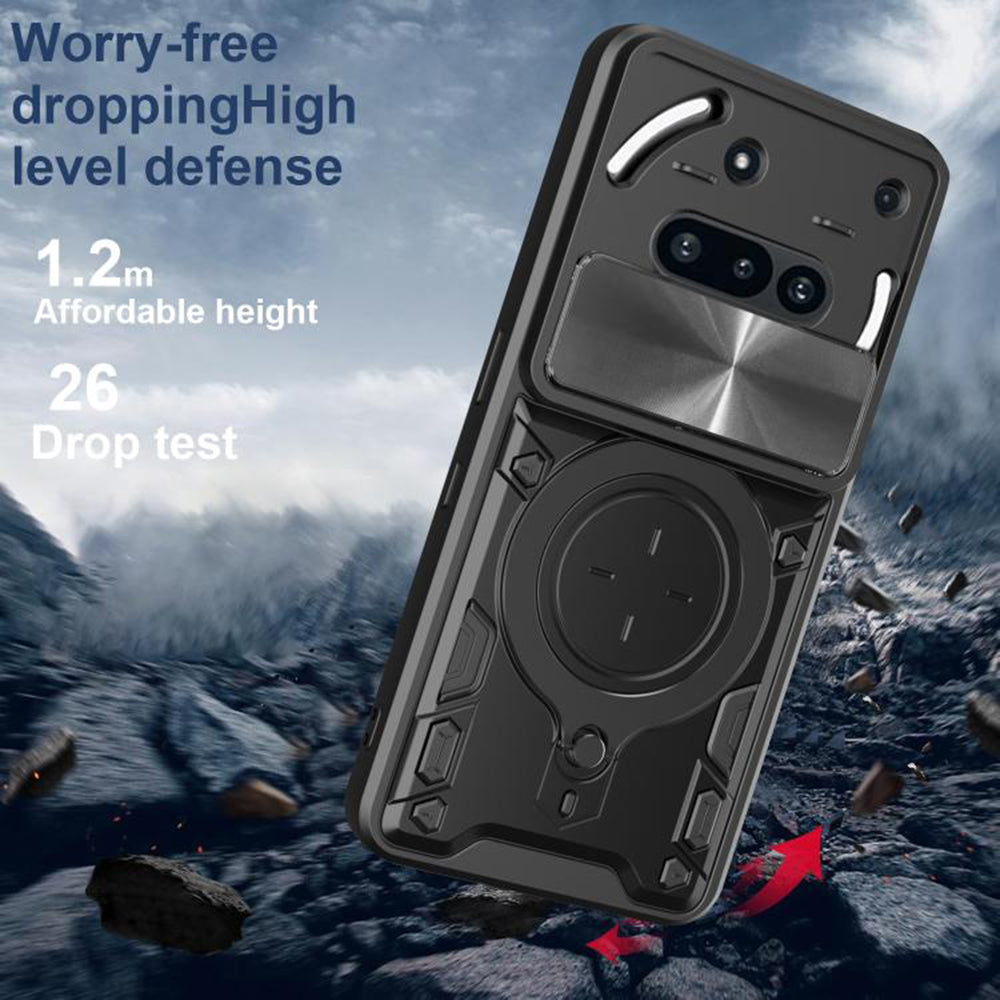 Hoes voor Nothing Phone (3a), Techsuit, CamGuard Pro, Zwart