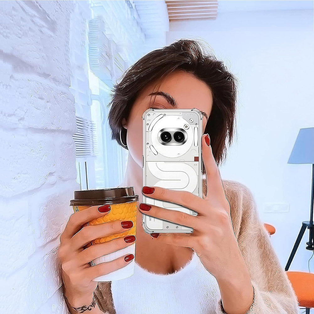 Hoes voor Nothing Phone (3a), Techsuit, Schokbestendig Transparant Clear