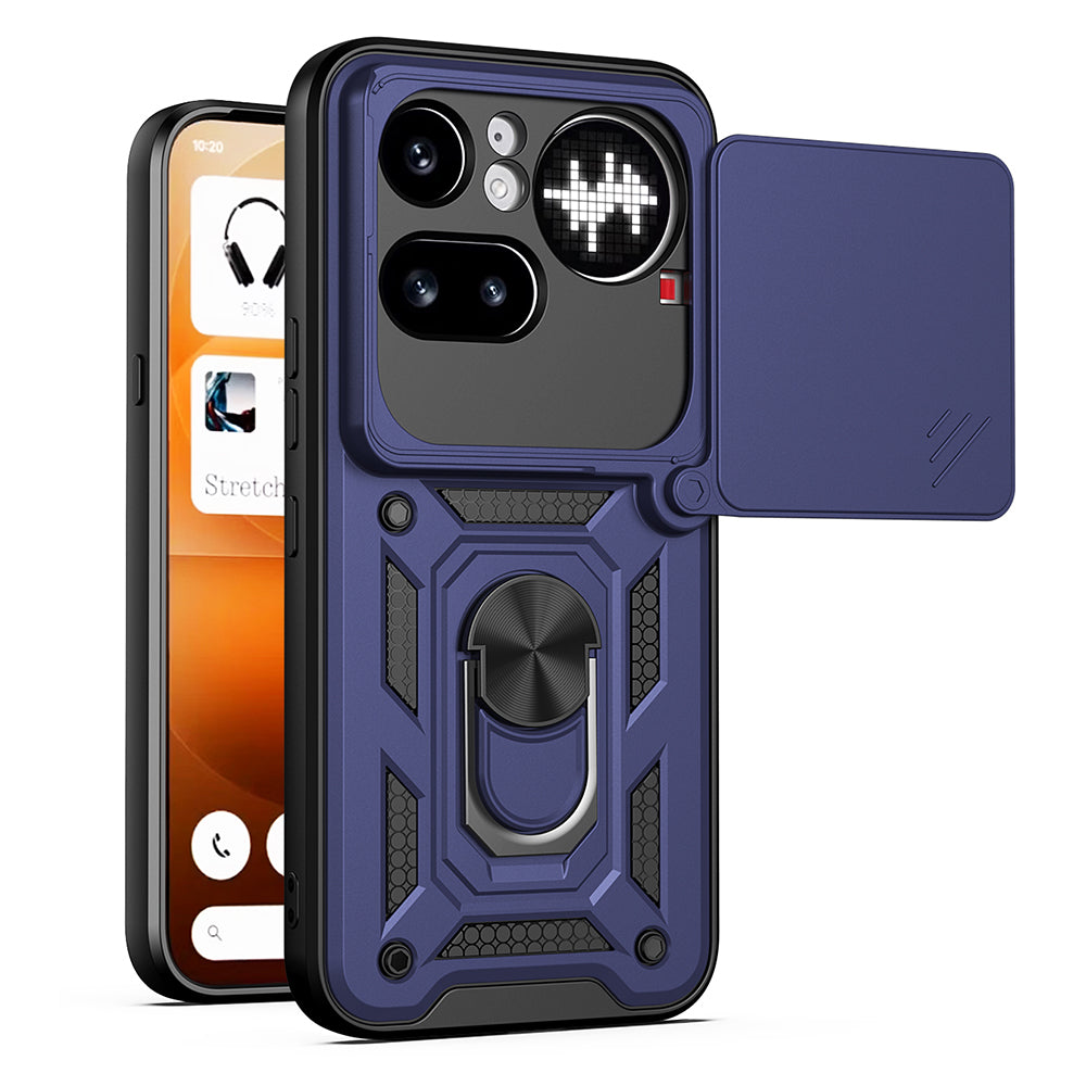 Hoes voor Nothing Phone (4a) Pro, Techsuit, CamShield, Blauw