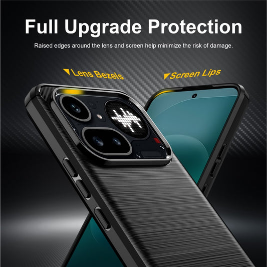 Hoes voor Nothing Phone (4a) Pro, Techsuit, Carbon, Zwart