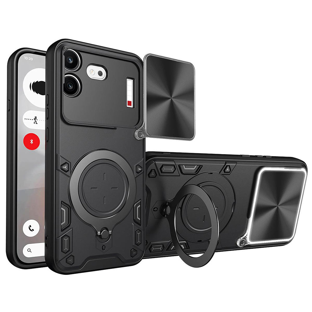 Hoes voor Nothing Phone (4b), Techsuit, CamGuard Pro, Zwart