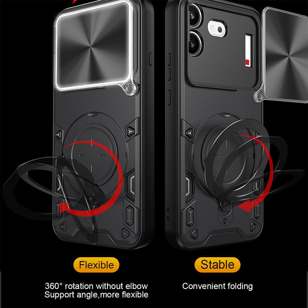 Hoes voor Nothing Phone (4b), Techsuit, CamGuard Pro, Zwart