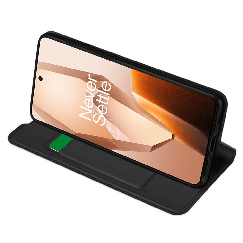 Hoes voor OnePlus 13R, Techsuit, Magskin Book, Zwart
