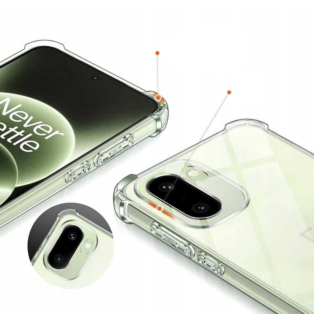 Hoes voor OnePlus 15R, Techsuit, Schokbestendig Clear, Transparant