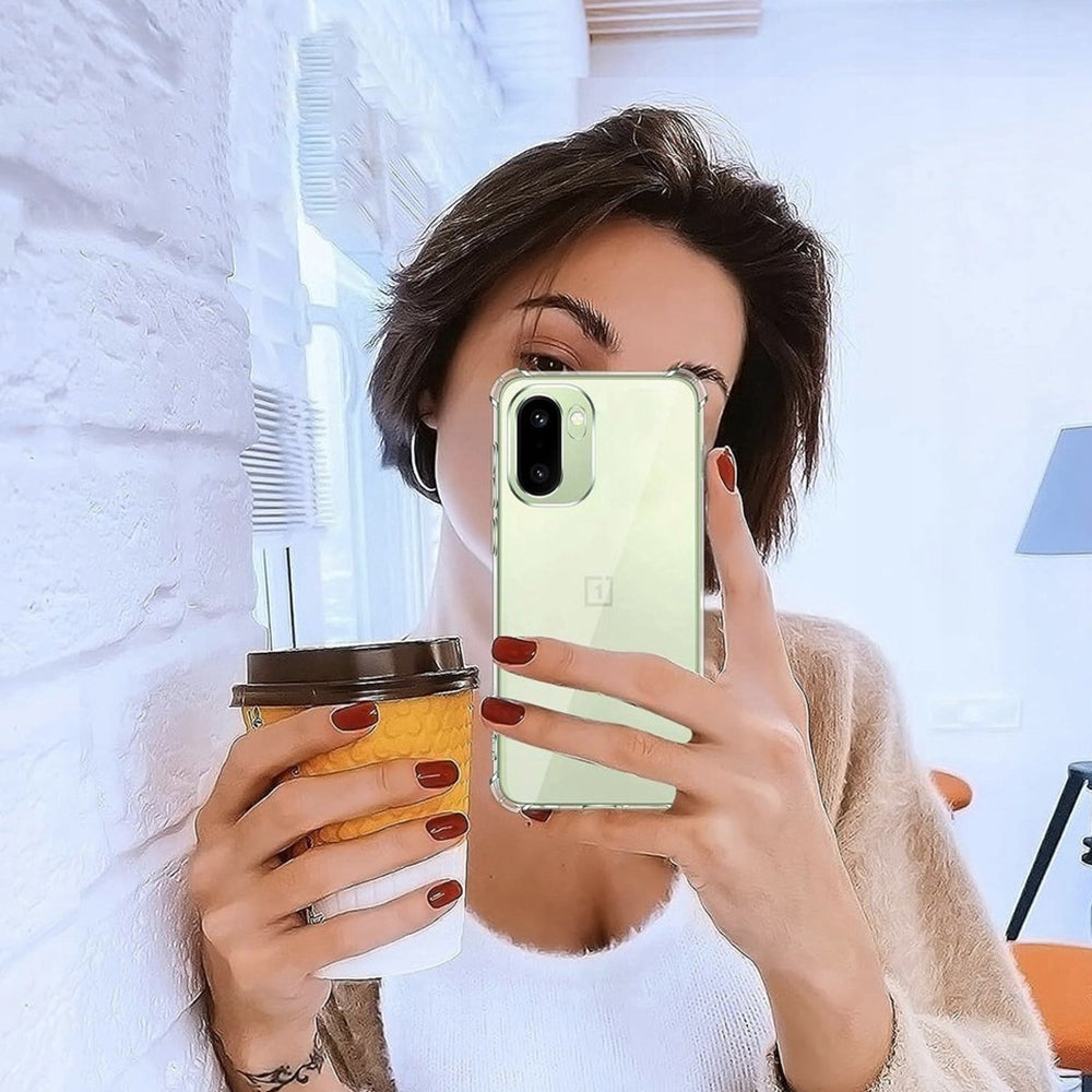 Hoes voor OnePlus 15R, Techsuit, Schokbestendig Clear, Transparant