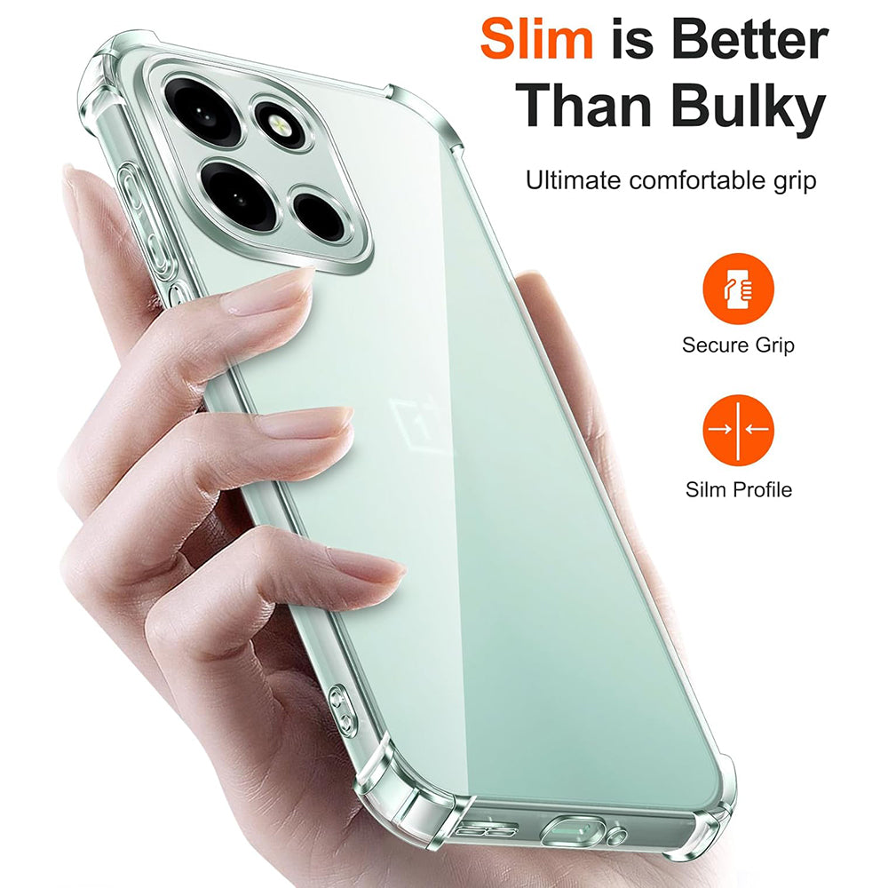 Hoes voor OnePlus Nord 6, Techsuit, Schokbestendig Clear, Transparant