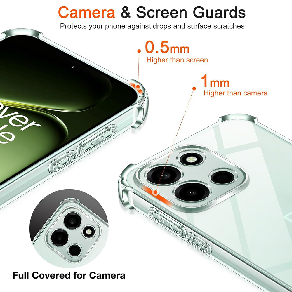 Hoes voor OnePlus Nord 6, Techsuit, Schokbestendig Clear, Transparant