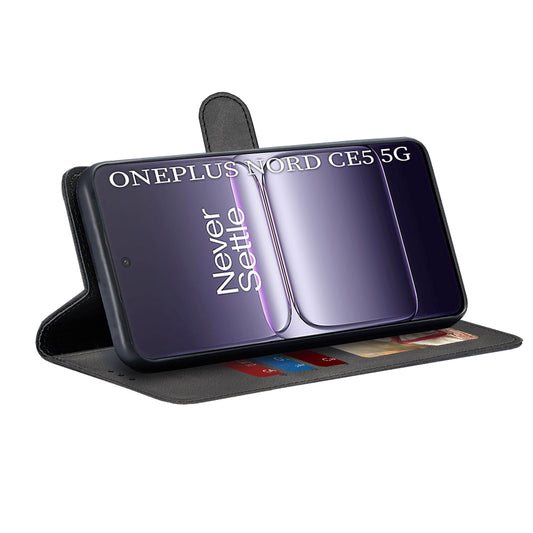 Hoes voor OnePlus Nord CE5, Techsuit, Diary Book, Zwart