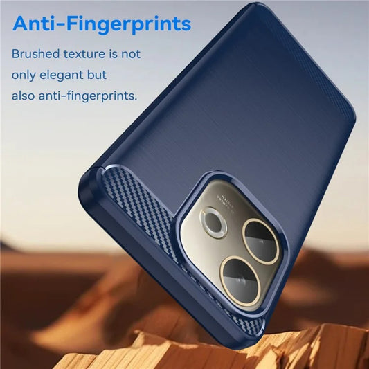 Hoes voor Oppo A5 Pro 4G / A5 Pro, Techsuit, Carbon, Blauw