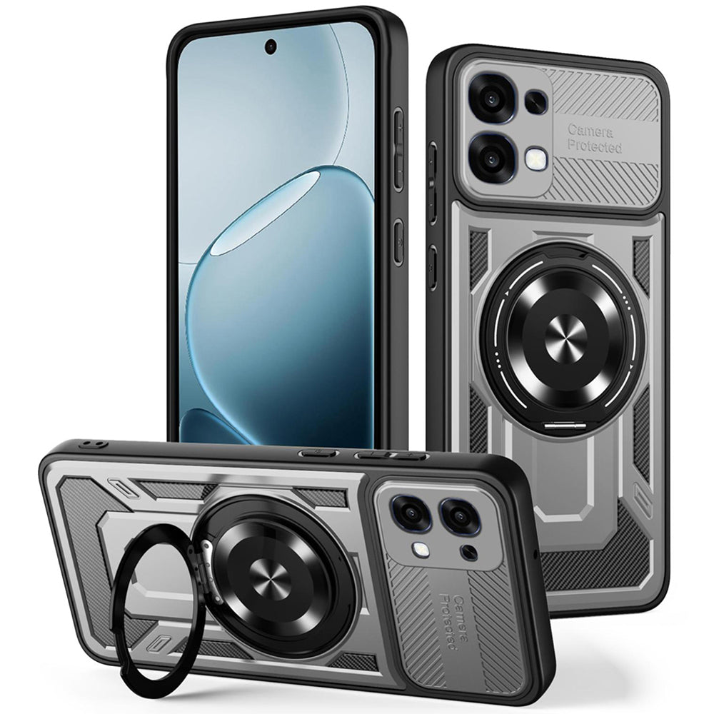 Hoes voor Oppo A6 Pro 5G / A6 Pro 4G, Techsuit, RuggedCam, Grijs