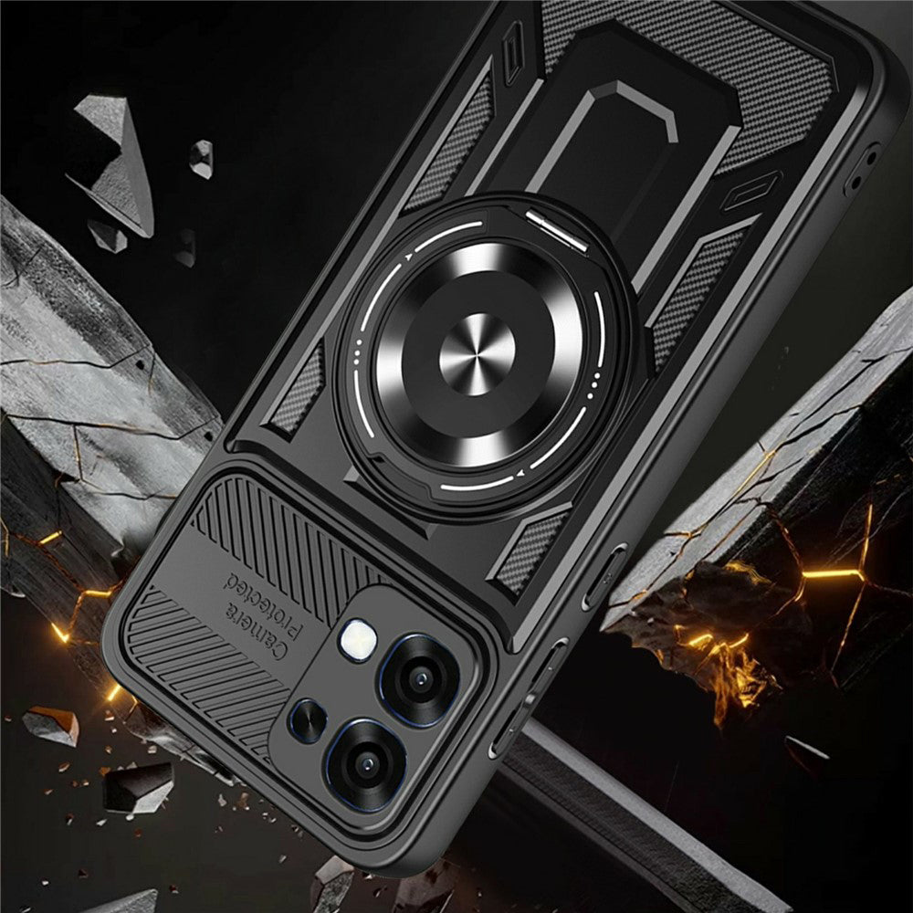 Hoes voor Oppo A6 Pro 5G / A6 Pro 4G, Techsuit, RuggedCam, Paars