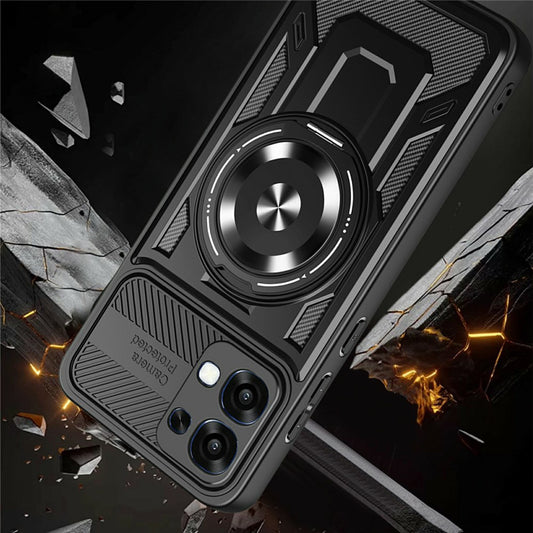Hoes voor Oppo A6 Pro 5G / A6 Pro 4G, Techsuit, RuggedCam, Paars