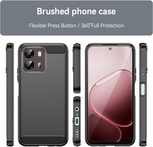 Hoes voor Oppo A6k 4G / A6x 4G / A6x / A6 4G, Techsuit, Carbon, Blauw