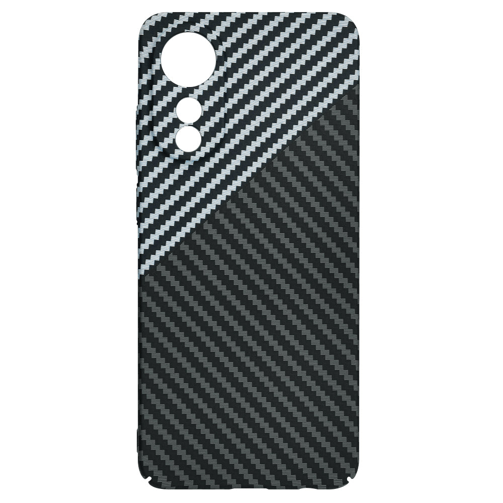 Hoes voor Oppo A78 4G, Techsuit, Carbonite FiberShell, Zwart Grijs