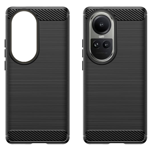 Hoes voor Oppo Reno10 / Reno10 Pro, Techsuit, Carbon, Zwart