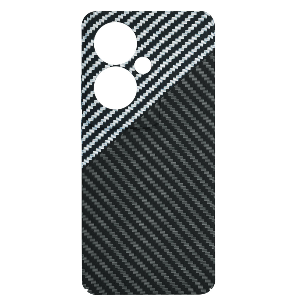 Hoesje voor Oppo Reno11 F, Techsuit, Carbonite FiberShell, Zwart Grijs