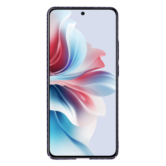 Hoes voor Oppo Reno11 F, Techsuit, Carbonite FiberShell, Paars