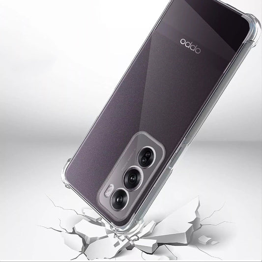 Hoesje voor Oppo Reno12, Techsuit, Schokbestendig Helder, Transparant