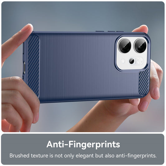 Hoes voor Oppo Reno14, Techsuit, Carbon, Blauw