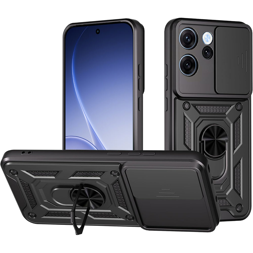 Hoes voor Oppo Reno15 FS / Reno15 F, Techsuit, CamShield, Zwart