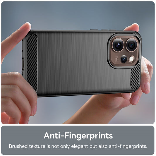 Hoes voor Oppo Reno15 Pro Max, Techsuit, Carbon, Zwart
