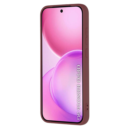 Hoesje voor Oppo Reno16, Techsuit, SoftFlex, Wijnrood