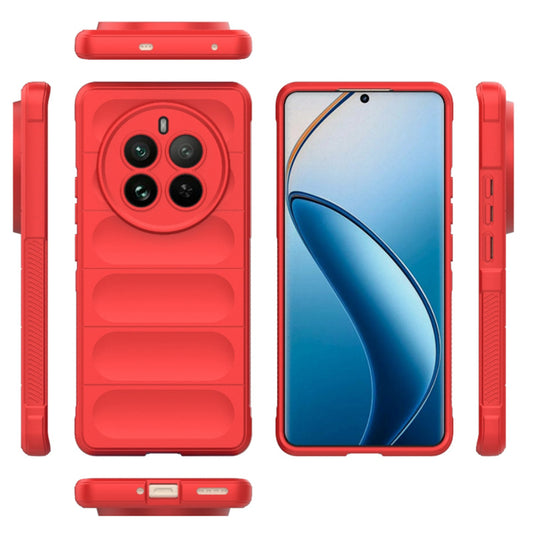 Hoesje voor Realme 12 Pro / 12 Pro+, Techsuit, Magic Shield, Rood