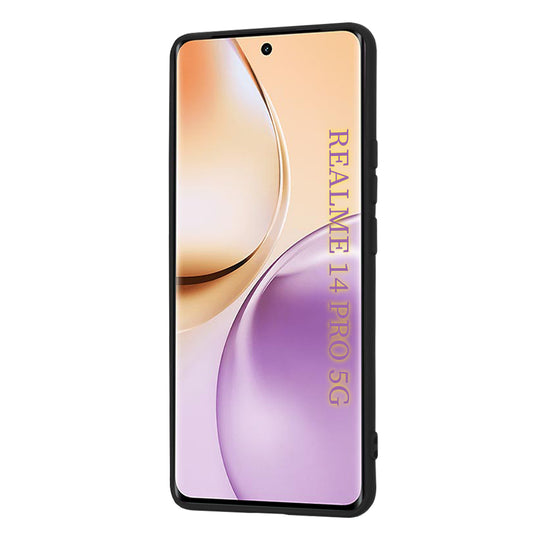Hoes voor Realme 14 Pro, Techsuit, SoftFlex, Zwart