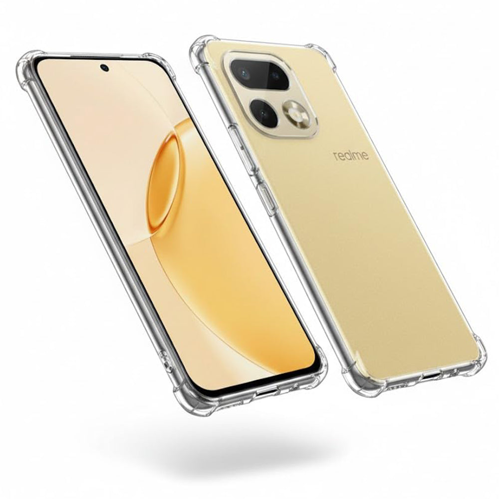 Hoes voor Realme 16 Pro+, Techsuit, Schokbestendig Clear, Transparant