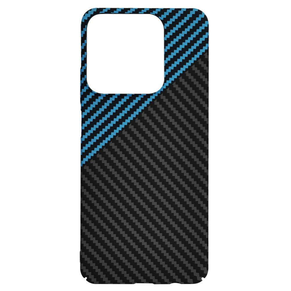 Hoes voor Realme C63 / C61, Techsuit, Carbonite FiberShell, Zwart Blauw
