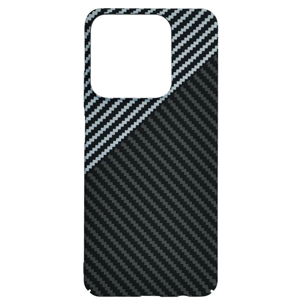 Hoes voor Realme C63 / C61, Techsuit, Carbonite FiberShell, Zwart Grijs