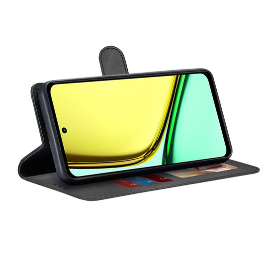 Case for Realme C67 4G, Techsuit, Diary Book, Black