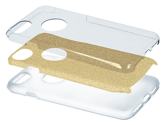 Hoes voor Samsung Galaxy A25 A256, OEM, Glitter, Goudkleurig
