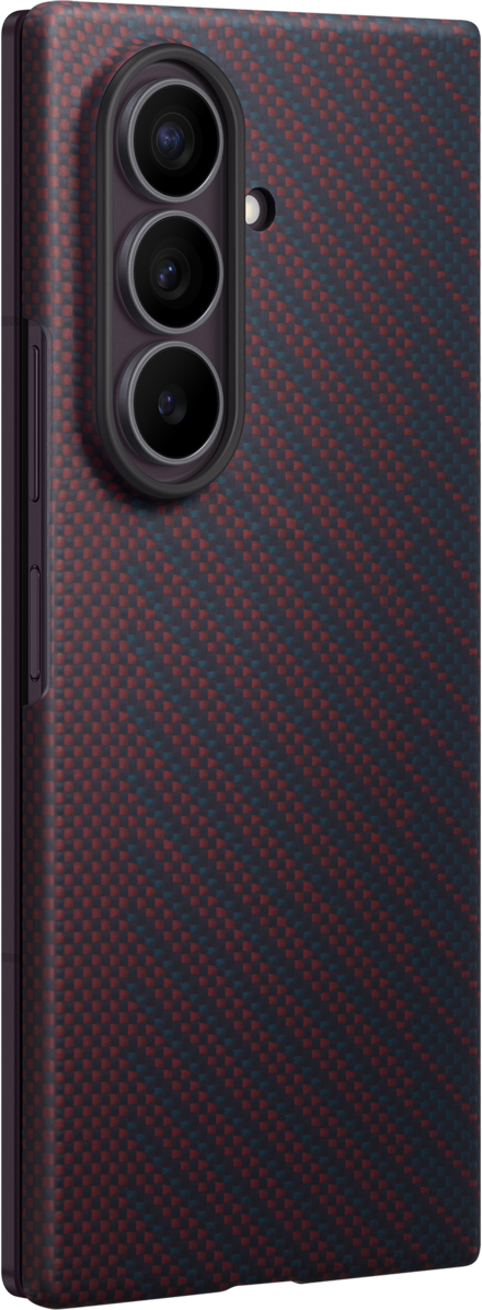 Hoes voor Samsung Galaxy Z Fold8 Ultra F976, Carbon Magnet Case, Rood EF-KF976SREGWW